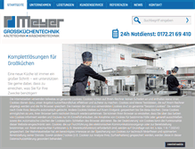 Tablet Screenshot of meyer-grosskuechentechnik.de